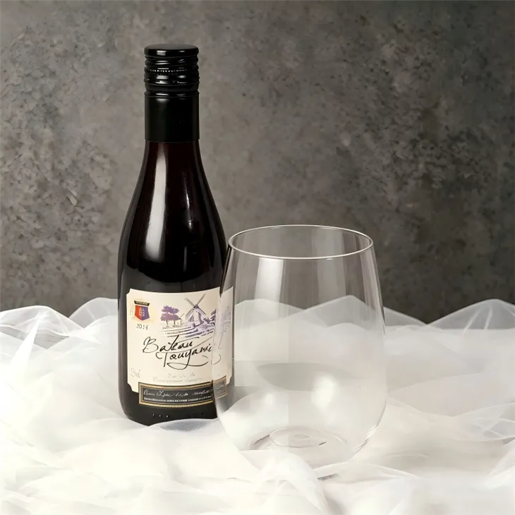 Clear Plastic Wine Glasses Disposable high quality