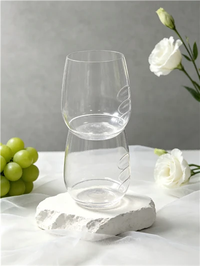 Plastic Stackable Red Wine Glasses